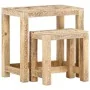 Juego de mesitas auxiliares 2 piezas madera maciza de mango de , Mesas auxiliares - Ref: Foro24-285881, Precio: 124,56 €, Des...