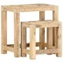 Juego de mesitas auxiliares 2 piezas madera maciza de mango de , Mesas auxiliares - Ref: Foro24-285881, Precio: 124,56 €, Des...