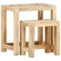 Juego de mesitas auxiliares 2 piezas madera maciza de mango de , Mesas auxiliares - Ref: Foro24-285881, Precio: 124,56 €, Des...