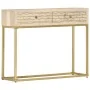 Mesa consola de madera maciza de mango dorado 90x30x75 cm von , Sideboards - Ref: Foro24-286505, Preis: 180,34 €, Rabatt: %