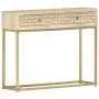 Mesa consola de madera maciza de mango dorado 90x30x75 cm von , Sideboards - Ref: Foro24-286505, Preis: 180,34 €, Rabatt: %