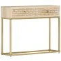 Mesa consola de madera maciza de mango dorado 90x30x75 cm von , Sideboards - Ref: Foro24-286505, Preis: 180,34 €, Rabatt: %