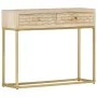 Mesa consola de madera maciza de mango dorado 90x30x75 cm von , Sideboards - Ref: Foro24-286505, Preis: 180,34 €, Rabatt: %