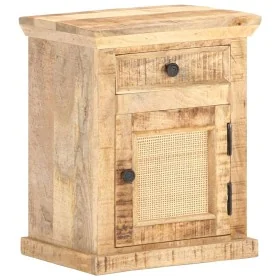 Mesita de noche madera maciza mango y caña natural 40x30x50 cm von , Nachttische - Ref: Foro24-289088, Preis: 91,80 €, Rabatt: %