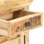 Mesita de noche madera maciza mango y caña natural 40x30x50 cm by , Nightstands - Ref: Foro24-289088, Price: 91,80 €, Discoun...