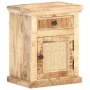 Mesita de noche madera maciza mango y caña natural 40x30x50 cm by , Nightstands - Ref: Foro24-289088, Price: 91,80 €, Discoun...