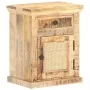 Mesita de noche madera maciza mango y caña natural 40x30x50 cm by , Nightstands - Ref: Foro24-289088, Price: 91,80 €, Discoun...