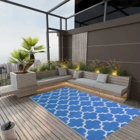 Alfombra de exterior ARAKIL azul 120x180 cm PP von , Outdoor-Protektoren - Ref: Foro24-316998, Preis: 29,31 €, Rabatt: %