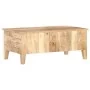 Mesita de centro madera de mango rugosa 100x55x40 cm by , Coffee table - Ref: Foro24-320236, Price: 282,96 €, Discount: %