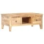 Mesita de centro madera de mango rugosa 100x55x40 cm by , Coffee table - Ref: Foro24-320236, Price: 282,96 €, Discount: %