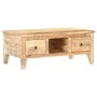 Mesita de centro madera de mango rugosa 100x55x40 cm by , Coffee table - Ref: Foro24-320236, Price: 282,96 €, Discount: %