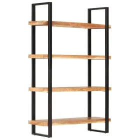 Estantería de 4 niveles madera maciza de acacia 120x40x180 cm by , Bookcases and shelves - Ref: Foro24-321065, Price: 419,43 ...