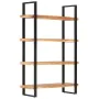 Estantería de 4 niveles madera maciza de acacia 120x40x180 cm by , Bookcases and shelves - Ref: Foro24-321065, Price: 419,41 ...