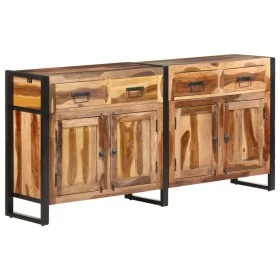 Aparador de madera maciza de acacia acabado miel 172x35x80 cm by , Sideboards - Ref: Foro24-321698, Price: 503,60 €, Discount: %