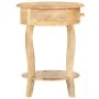 Mesa auxiliar de madera maciza de mango 37x37x61 cm by , Side tables - Ref: Foro24-321789, Price: 131,33 €, Discount: %