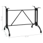 Pata de mesa de bistró aluminio fundido negro 93x60x72 cm de , Patas para mesas - Ref: Foro24-325436, Precio: 123,87 €, Descu...
