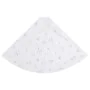 Falda del árbol de Navidad de lujo blanca cuero sintético 150cm by , Christmas tree footmuff - Ref: Foro24-330274, Price: 27,...