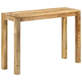 Mesa consola de madera de mango rugosa 110x35x76 cm by , Side tables - Ref: Foro24-337270, Price: 115,40 €, Discount: %