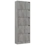 Zapatero 5 puertas madera ingeniería gris hormigón 59x24x167 cm de , Zapateros y organizadores de calzado - Ref: Foro24-33814...