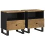 Mesitas de noche 2 uds madera maciza mango madera contrachapada by , Nightstands - Ref: Foro24-350655, Price: 118,92 €, Disco...