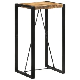 Mesa de bar madera maciza de mango rugoso120x55x40 cm by , Kitchen and dining tables - Ref: Foro24-351716, Price: 111,13 €, D...