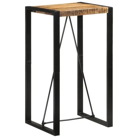 Mesa de bar madera maciza de mango rugoso120x55x40 cm by , Kitchen and dining tables - Ref: Foro24-351716, Price: 111,13 €, D...