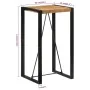 Mesa de bar madera maciza de mango rugoso120x55x40 cm by , Kitchen and dining tables - Ref: Foro24-351716, Price: 111,13 €, D...