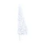 Medio árbol de Navidad con luces y bolas blanco 180 cm by , Christmas trees - Ref: Foro24-3077484, Price: 64,37 €, Discount: %