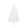 Medio árbol de Navidad con luces y bolas blanco 180 cm by , Christmas trees - Ref: Foro24-3077484, Price: 64,37 €, Discount: %