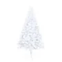 Medio árbol de Navidad con luces y bolas blanco 240 cm by , Christmas trees - Ref: Foro24-3077486, Price: 85,70 €, Discount: %