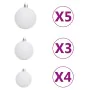 Árbol de Navidad preiluminado con luces y bolas rojo 150 cm by , Christmas trees - Ref: Foro24-3077685, Price: 52,09 €, Disco...