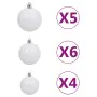 Árbol de Navidad preiluminado con luces y bolas rojo 150 cm by , Christmas trees - Ref: Foro24-3077685, Price: 52,09 €, Disco...