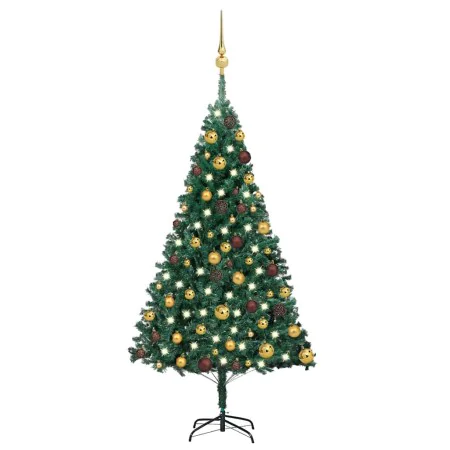 Árbol de Navidad preiluminado con luces y bolas verde 120 cm by , Christmas trees - Ref: Foro24-3077534, Price: 53,82 €, Disc...