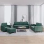 Juego de sofás 4 piezas terciopelo verde oscuro von , Sofas - Ref: Foro24-3201946, Preis: 775,56 €, Rabatt: %