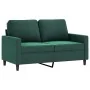 Juego de sofás 4 piezas terciopelo verde oscuro von , Sofas - Ref: Foro24-3201946, Preis: 775,56 €, Rabatt: %