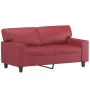 Juego de sofás con cojines 2 piezas cuero sintético rojo tinto by , Sofas - Ref: Foro24-3201927, Price: 557,98 €, Discount: %