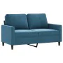 Juego de sofás con cojines 4 piezas terciopelo azul by , Sofas - Ref: Foro24-3201973, Price: 782,37 €, Discount: %