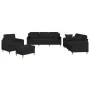 Juego de sofás con cojines 4 piezas tela negro by , Sofas - Ref: Foro24-3202082, Price: 795,99 €, Discount: %