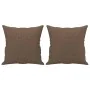 Juego de sofás con cojines 3 piezas tela marrón by , Sofas - Ref: Foro24-3202113, Price: 481,86 €, Discount: %