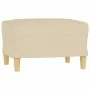 Juego de sofás con cojines 3 piezas tela crema by , Sofas - Ref: Foro24-3202096, Price: 468,23 €, Discount: %