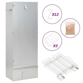 Horno ahumador de BBQ con generador humo frío acero galvanizado by , Barbecues - Ref: Foro24-3200760, Price: 231,21 €, Discou...