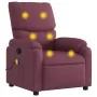 Sillón de masaje reclinable de tela color morado by , Armchairs - Ref: Foro24-373429, Price: 190,13 €, Discount: %