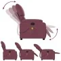 Sillón de masaje reclinable de tela color morado by , Armchairs - Ref: Foro24-373429, Price: 190,13 €, Discount: %