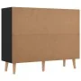 Aparador de madera de ingeniería negro 90x30x72 cm by , Sideboards - Ref: Foro24-326814, Price: 113,34 €, Discount: %