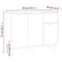 Aparador de madera de ingeniería negro 90x30x72 cm by , Sideboards - Ref: Foro24-326814, Price: 113,34 €, Discount: %
