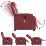Sillón de masaje reclinable cuero sintético rojo tinto von , Sessel - Ref: Foro24-373497, Preis: 254,86 €, Rabatt: %