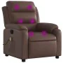 Sillón de masaje reclinable cuero sintético marrón by , Armchairs - Ref: Foro24-373495, Price: 222,07 €, Discount: %