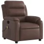 Sillón de masaje reclinable cuero sintético marrón by , Armchairs - Ref: Foro24-373495, Price: 222,07 €, Discount: %