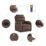 Sillón de masaje reclinable cuero sintético marrón by , Armchairs - Ref: Foro24-373495, Price: 222,07 €, Discount: %