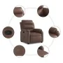 Sillón reclinable de cuero sintético marrón de , Sillones - Ref: Foro24-373488, Precio: 221,47 €, Descuento: %